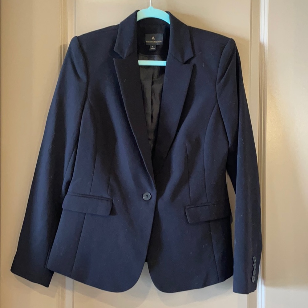 Worthington black blazer size 8